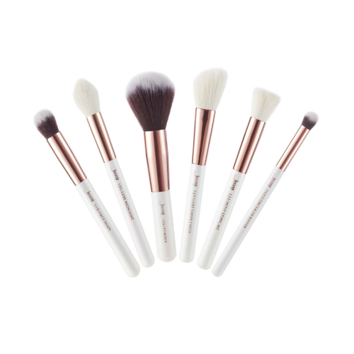 Jessup Beauty - Set di pennelli 6 pezzi - T224: White/Rose Gold