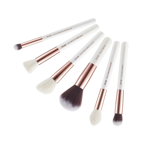 Jessup Beauty - Set di pennelli 6 pezzi - T224: White/Rose Gold