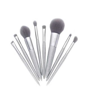 Jessup Beauty - Set di pennelli 8 pezzi - T265: Shining Party Silver