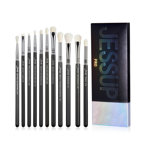 Jessup Beauty - Set di pennelli PRO 11pcs - T340: Black/Silver
