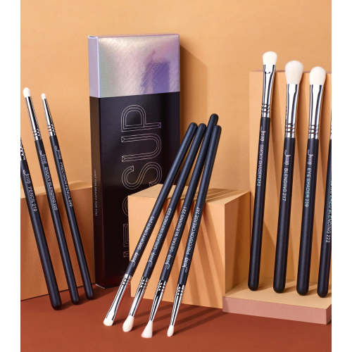 Jessup Beauty - Set di pennelli PRO 11pcs - T340: Black/Silver