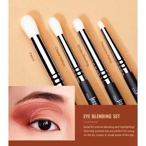 Jessup Beauty - Set di pennelli PRO 13 pezzi - T338: Black/Silver