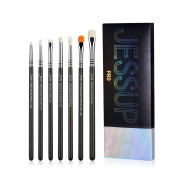 Jessup Beauty - Set di pennelli PRO 7pcs - T334: Black/Silver