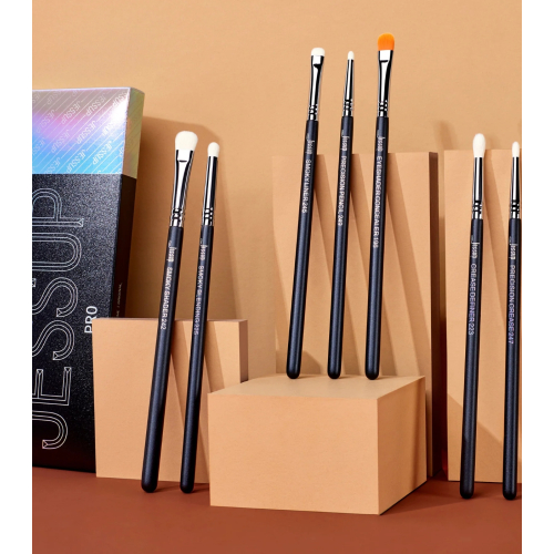 Jessup Beauty - Set di pennelli PRO 7pcs - T334: Black/Silver