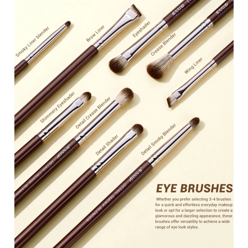 Jessup Beauty - *The Artists Eye Brush* - Set di 15 pennelli - Shimmer Brown