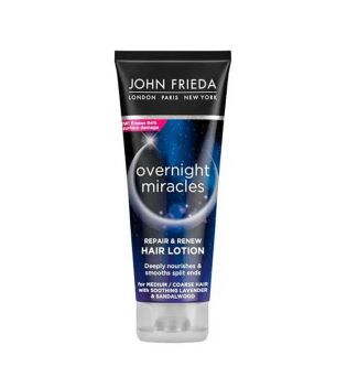 John Frieda - *Overnight Miracles* - Maschera per capelli notturna Repair & Renew - Capelli medio-grossi