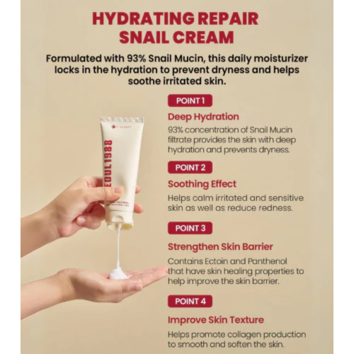 K-Secret - *Seoul 1988* - Crema viso Snail Mucin 93% + Rice