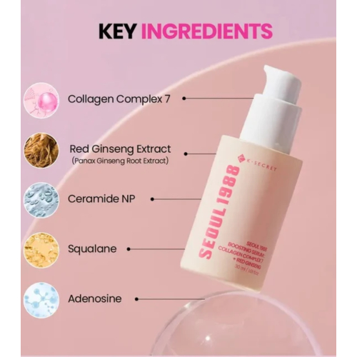 K-Secret - *Seoul 1988* - Siero Boosting Collagen Complex 7 + Red Ginseng