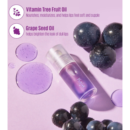 Kaja - Olio per labbra Juicy Glass - 04: Grape Glowtini