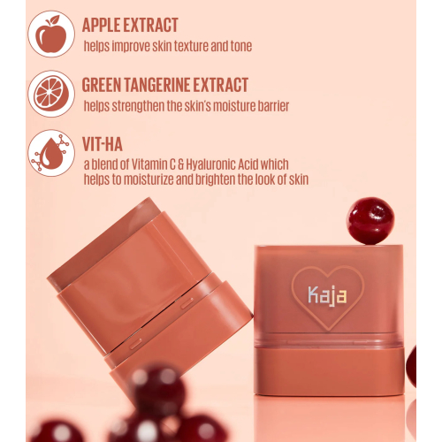 Kaja - Balsamo multi-stick per labbra e guance Dewy Bar - Cranberry Cooler