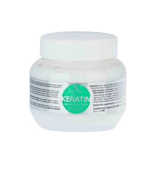 Kallos Cosmetics - Maschera per capelli Keratin 275 ml - Cheratina e proteine del latte