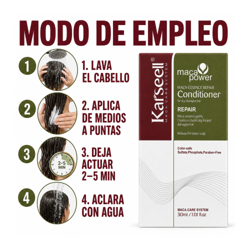 Karseell - *Maca Power* - Balsamo riparazione intensiva - Taglia mini