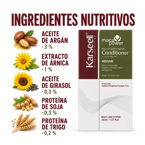 Karseell - *Maca Power* - Balsamo riparazione intensiva - Taglia mini