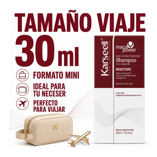 Karseell - *Maca Power* - Shampoo per capelli danneggiati - Taglia mini