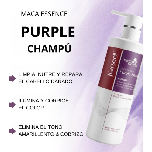 Karseell - *Maca Power* - Shampoo neutralizzante alla violetta Blonde