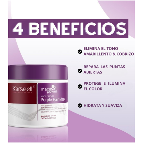 Karseell - *Maca Power* - Maschera neutralizzante alla viola Blonde