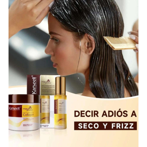 Karseell - *Maca Power* - Set trattamento riparatore Maschera + Olio siero