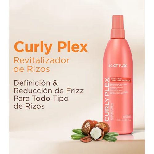 Kativa - *Curly Plex* - Spray riattivante per ricci e anti-crespo - Capelli ricci