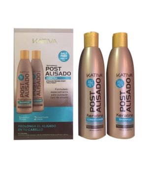 Kativa - Kit post trattamento lisciante Shampoo + Balsamo