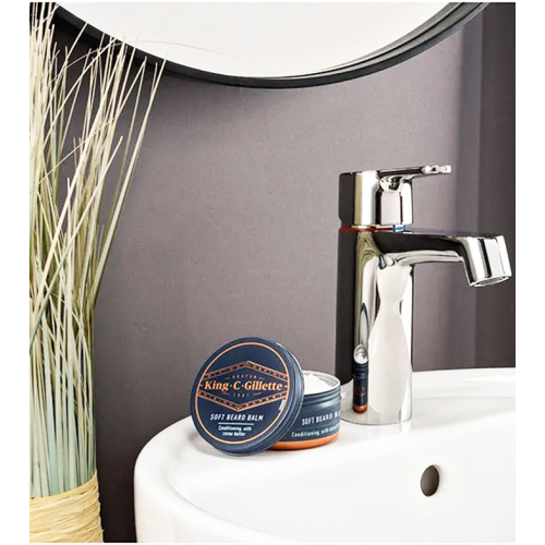 King C. Gillette - Soft Balsamo da Barba con Burro di Cacao