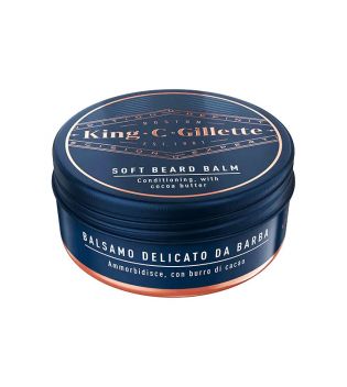 King C. Gillette - Soft Balsamo da Barba con Burro di Cacao