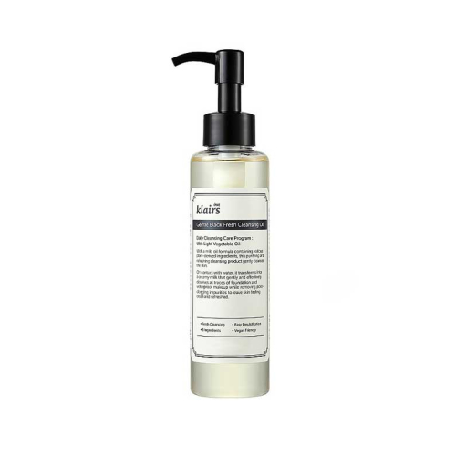 Klairs - Olio detergente leggero Gentle Black Fresh Cleansing Oil
