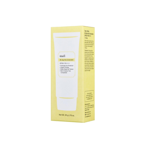 Klairs - Crema solare per il viso All-day Airy Sunscreen SPF50+ PA++++