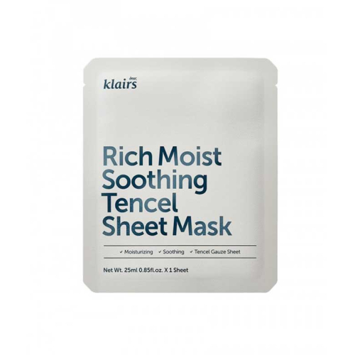 Klairs - Maschera lenitiva Rich Moist Soothing Tencel