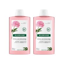 Klorane - Duo shampoo lenitivo alla peonia biologica - Cuoio capelluto sensibile e irritato