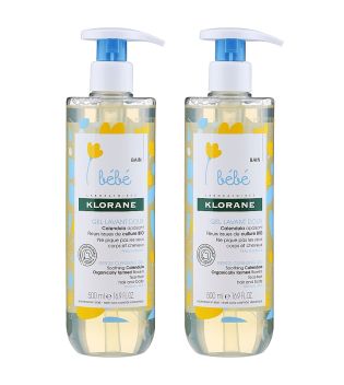 Klorane - Impacco gel detergente delicato per bambini per corpo e capelli - Pelle normale