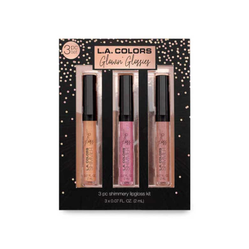 L.A Colors - Set di 3 lucidalabbra Glowin\' Glossies