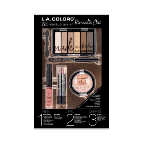 L.A Colors - Set per il trucco da 6 pezzi - Romantic Chic