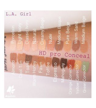 L.A. Girl - Correttore liquido Pro Concealer HD High-definition - GC970 Light Ivory