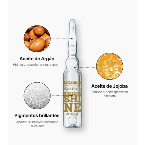 La Cabine - *Flash Hair* - Fiale illuminanti per capelli Sublime Shine - Capelli devitalizzati