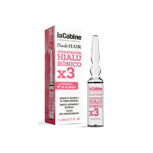 La Cabine - *Flash Hair* - Fiala idratante per capelli Moisturizing Hyaluronic x3