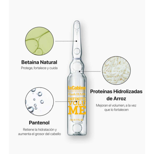La Cabine - *Flash Hair* - Fiale per capelli Infinite Volume - Capelli fini e lisci