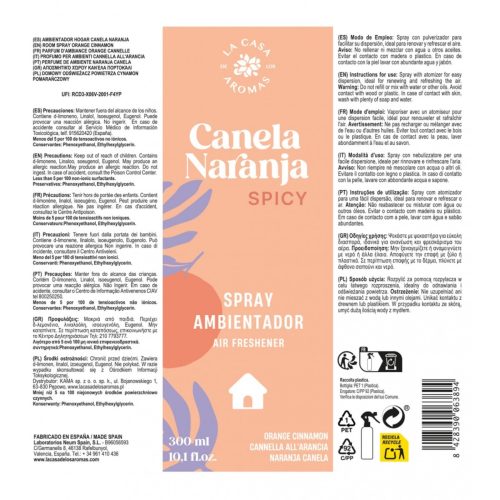 La Casa de los Aromas - Deodorante spray per ambienti - Canela Naranja