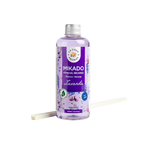 La Casa de los Aromas - Ricarica per deodorante per ambienti Mikado 250ml - Lavanda
