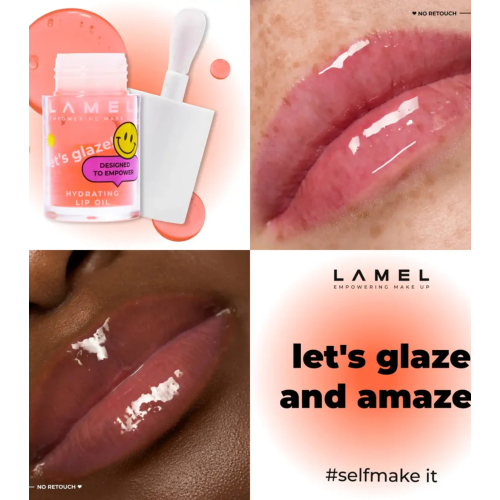 Lamel - Olio per labbra Let's Glaze - 402: Strawberry jam