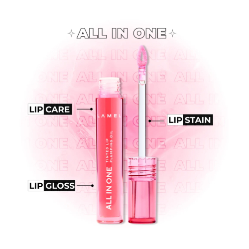 Lamel - Olio volumizzante per labbra All in One - 404: Berry ICE