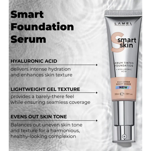 Lamel - Base per il trucco Smart Skin Serum Tinted Foundation - 401: Porcelain