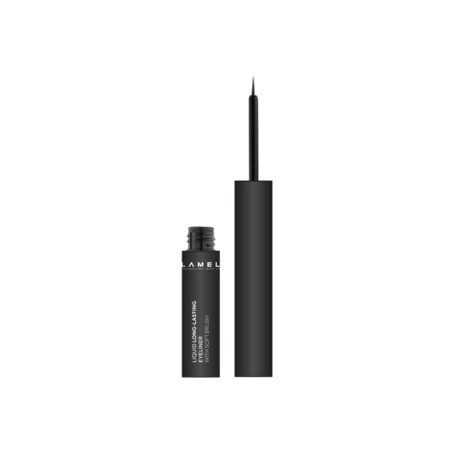 Lamel - Eyeliner Liquid Long-Lasting Hard Brush - 402: Graphite Black
