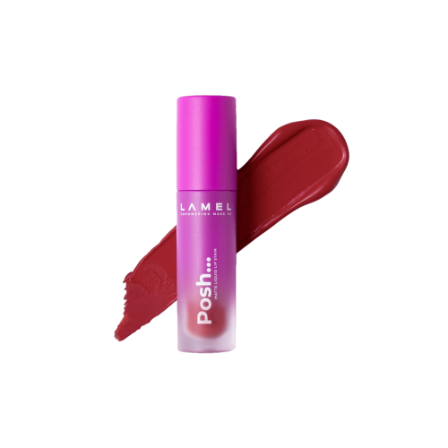 Lamel - Rossetto liquido opaco Posh Matte - 407: Wine Red