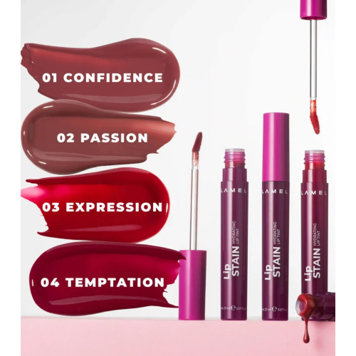 Lamel - Tinta per labbra Lip Stain - 04: Temptation