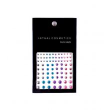 Lethal Cosmetics - Gemme adesive per il viso Face Gems - Colorful
