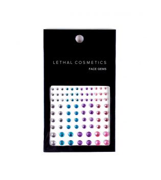 Lethal Cosmetics - Gemme adesive per il viso Face Gems - Colorful