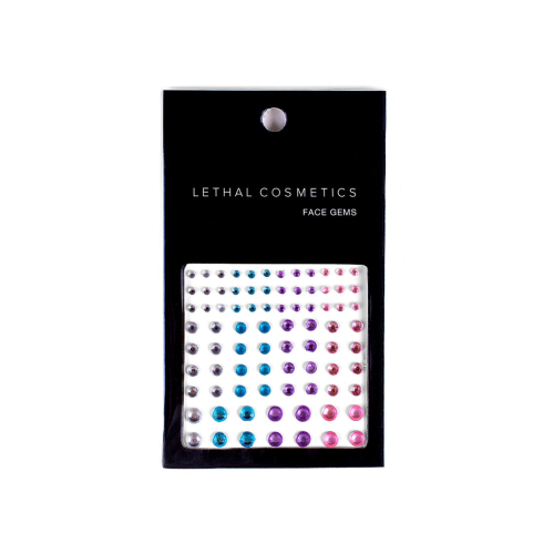 Lethal Cosmetics - Gemme adesive per il viso Face Gems - Colorful