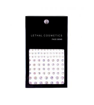 Lethal Cosmetics - Gioielli adesivi per il viso Face Gems - Opals