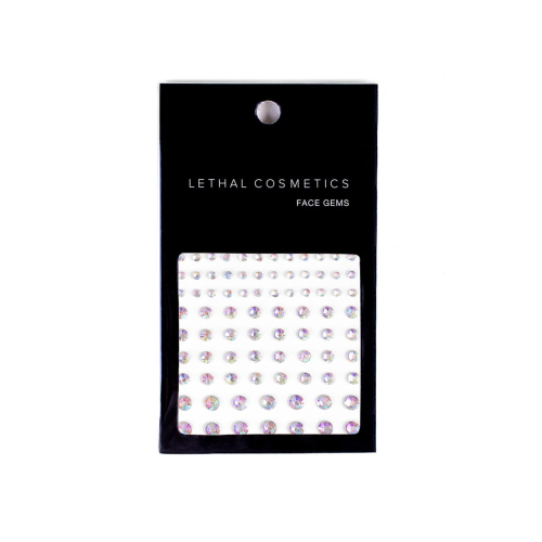 Lethal Cosmetics - Gioielli adesivi per il viso Face Gems - Opals