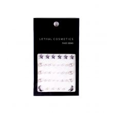 Lethal Cosmetics - Gioielli adesivi per il viso Face Gems - Pearls